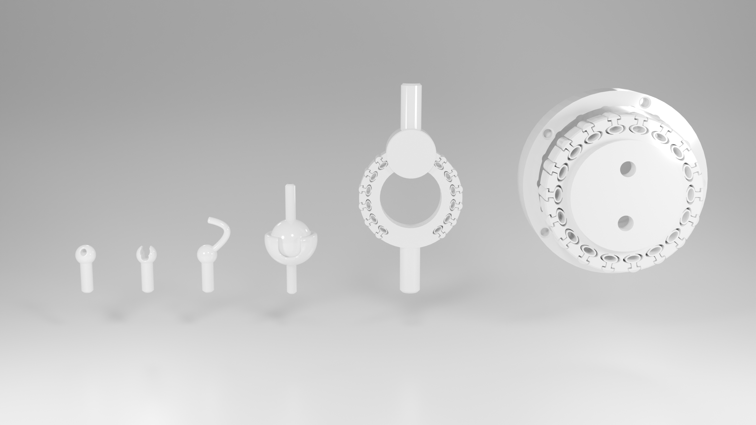 Compliant Branch folding mechanism detail showing technology integration
